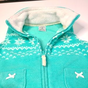 Carter's zip up fleece vest